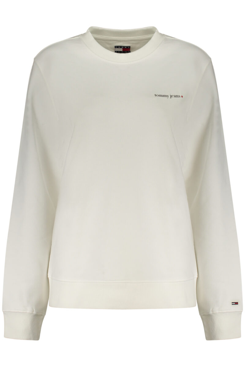 tommyhilfigerfelpasenzazipdonnabianco_1 TOMMY HILFIGER Moteriškas Džemperis su gobtuvu Baltas