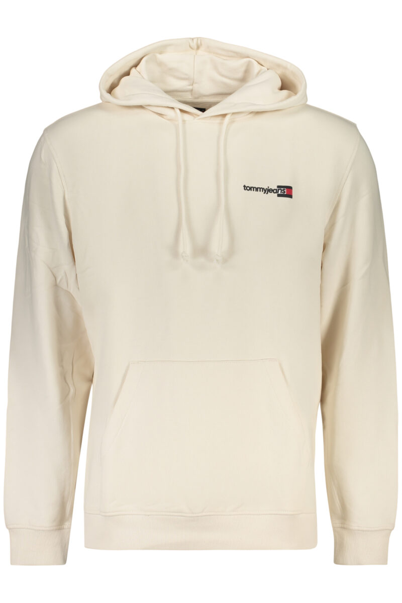 tommyhilfigerfelpasenzazipuomobianco_1 TOMMY HILFIGER Vyriška Džemperis su gobtuvu