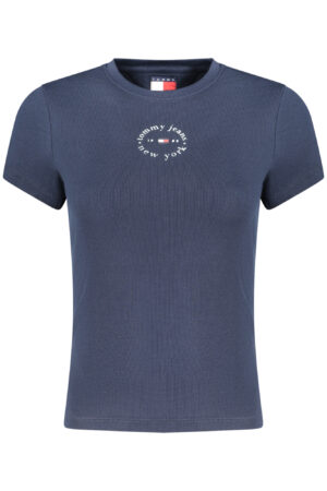 TOMMY HILFIGER Moteriški Mėlyni Marškinėliai